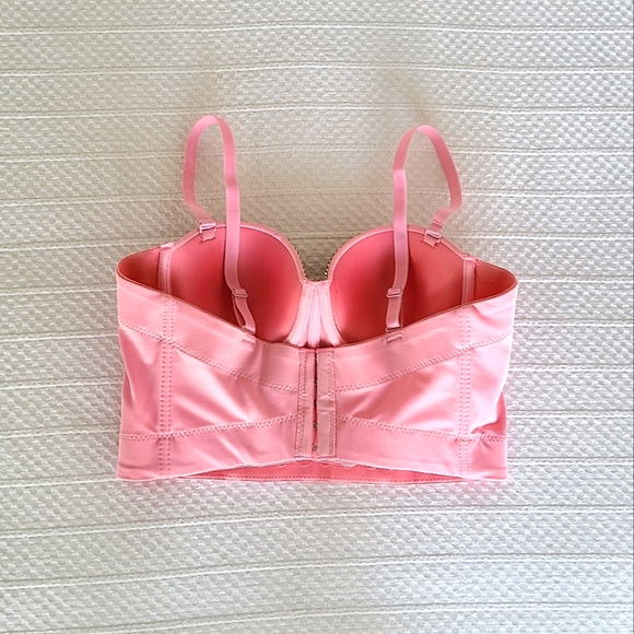✨️Any 3 for $15✨️ SHEIN Small Festival Pink Rhinestone Bustier Top - Picture 4 of 13